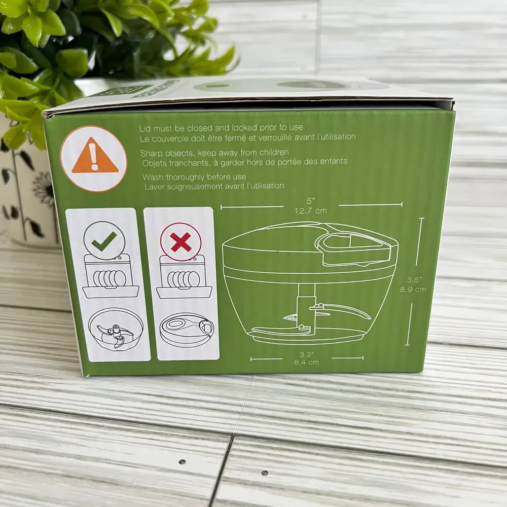 NIB Epare Vegetable Chopper Cutter Chopper Kitchenware 18 oz Capacity